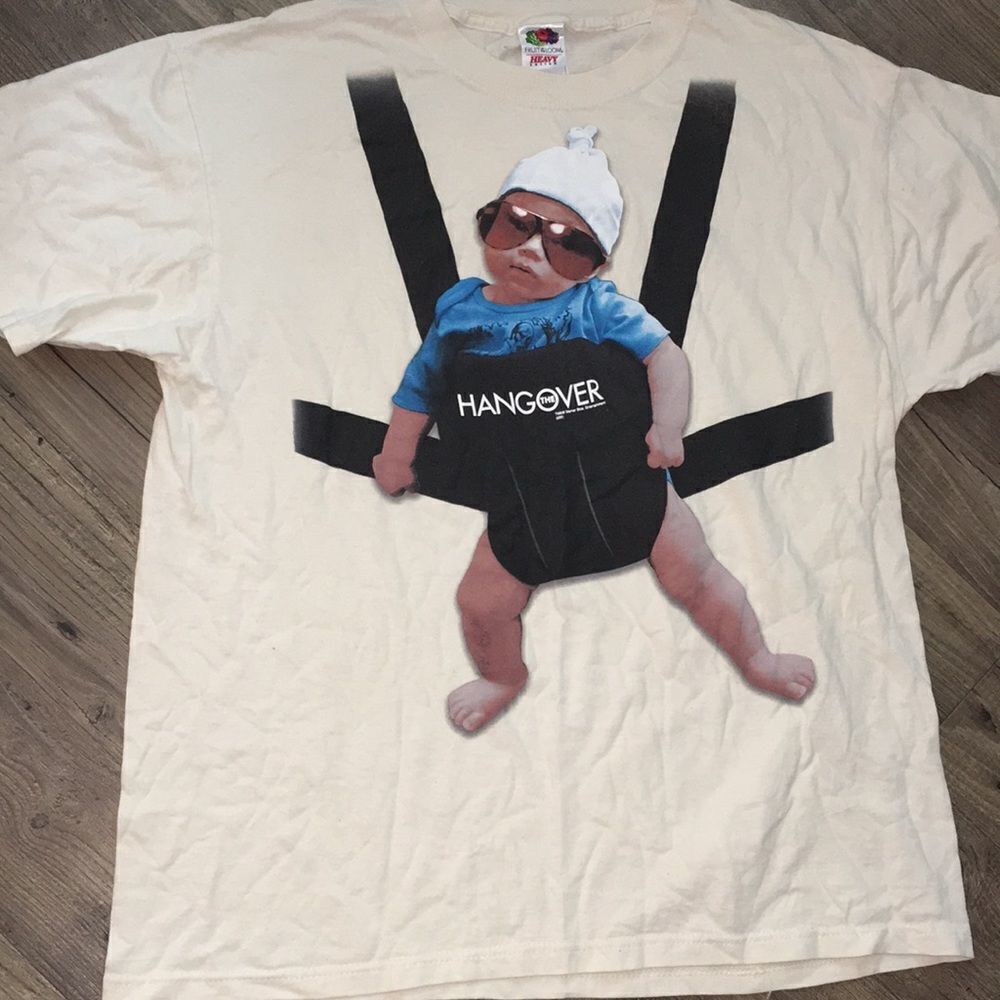 The Hangover Baby Carlos Creme color T shirt L
